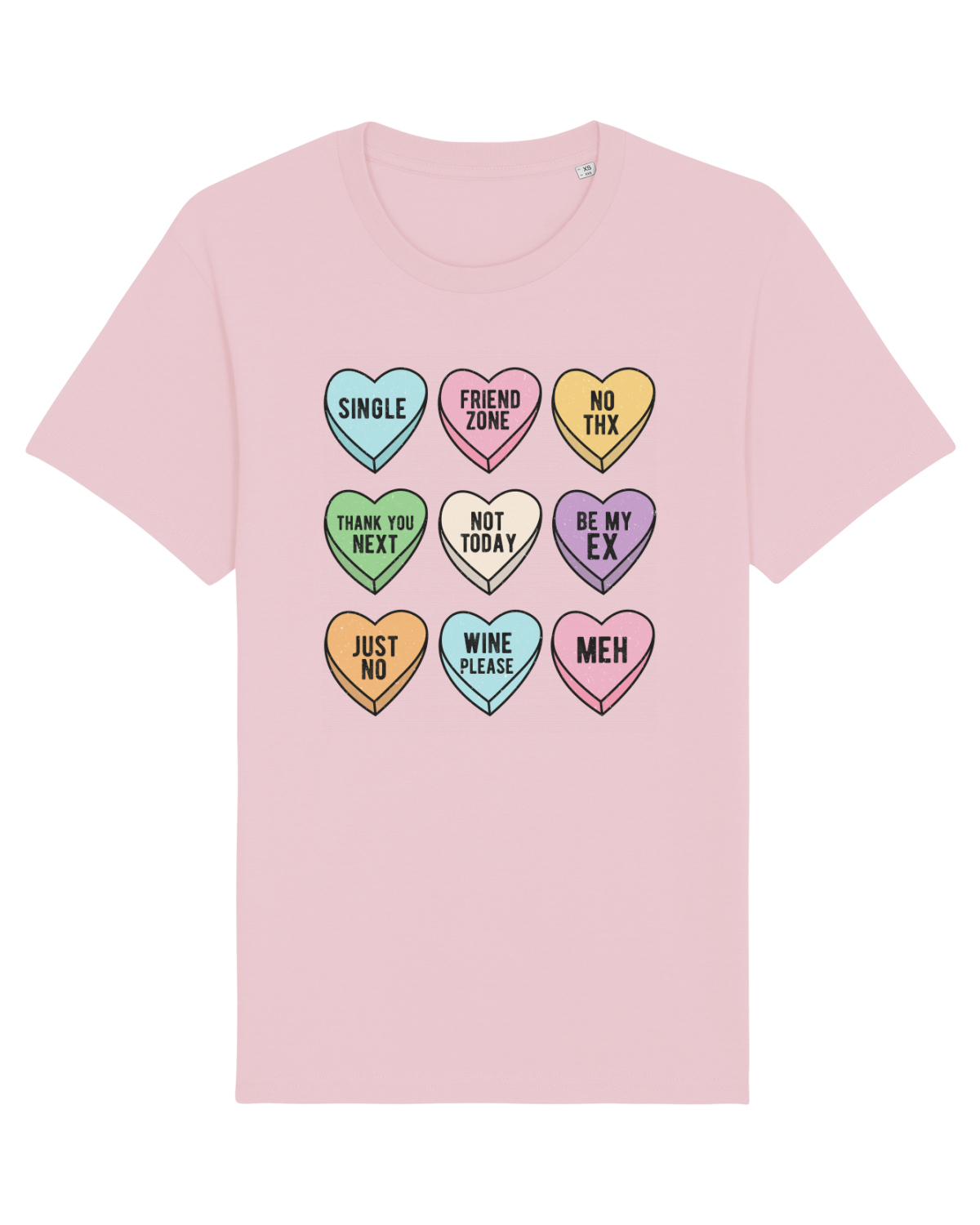 Tricou mânecă scurtă Unisex Rocker Cotton Pink
