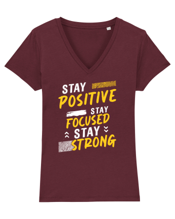 Positive Focused Strong Burgundy