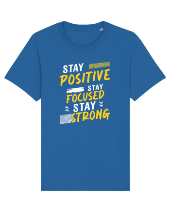 Positive Focused Strong Royal Blue