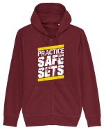Practice Safe Sets Hanorac cu fermoar Unisex Connector