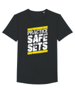 Practice Safe Sets Tricou mânecă scurtă guler larg Bărbat Skater