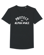 Alpha male Tricou mânecă scurtă guler larg Bărbat Skater