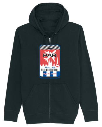 PARIS Airport tag Black