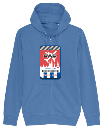PARIS Airport tag Bright Blue