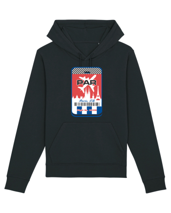 PARIS Airport tag Black