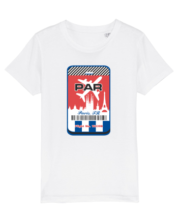 PARIS Airport tag White