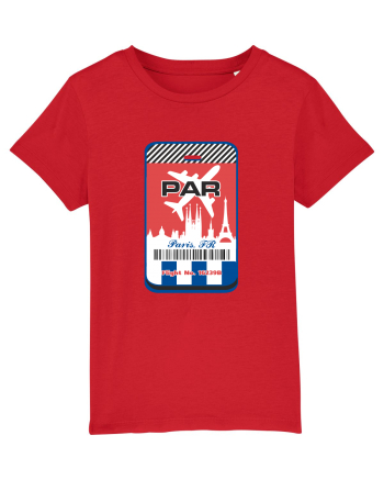 PARIS Airport tag Red