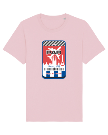 PARIS Airport tag Cotton Pink