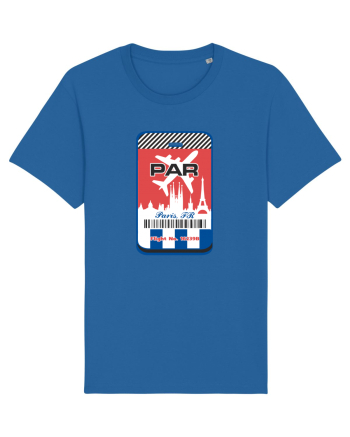 PARIS Airport tag Royal Blue
