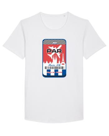 PARIS Airport tag White