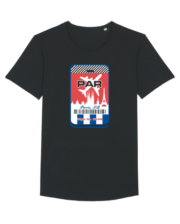 PARIS Airport tag Black