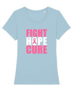 Fight Hope Cure Tricou mânecă scurtă guler larg fitted Damă Expresser