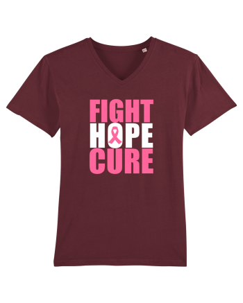 Fight Hope Cure Burgundy