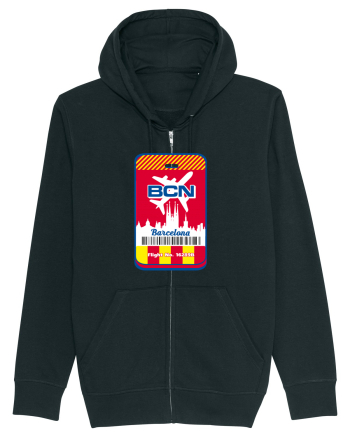 Barcelona airport tag Black
