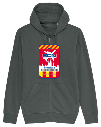 Barcelona airport tag Anthracite