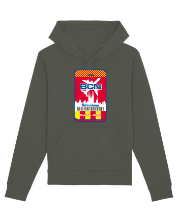 Barcelona airport tag Khaki
