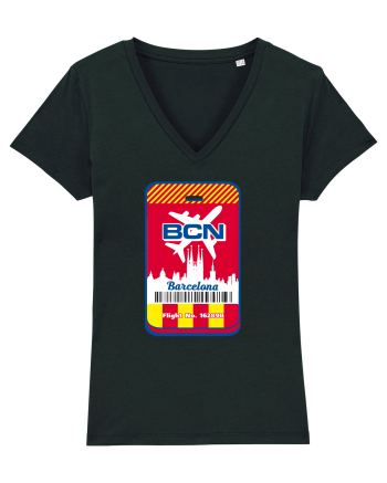 Barcelona airport tag Black
