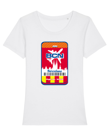 Barcelona airport tag White