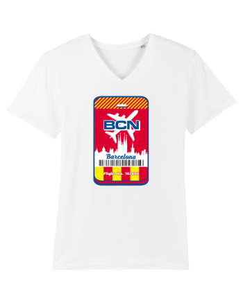 Barcelona airport tag White