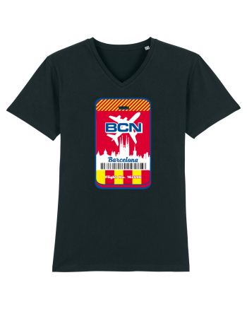 Barcelona airport tag Black