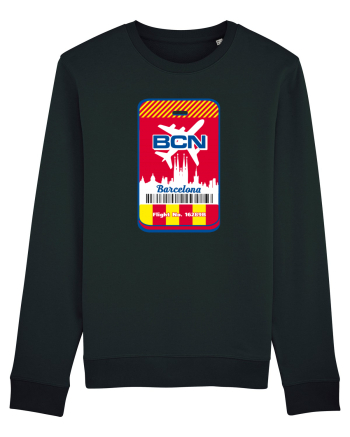 Barcelona airport tag Black