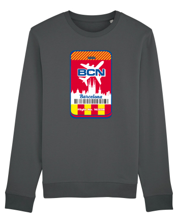 Barcelona airport tag Anthracite