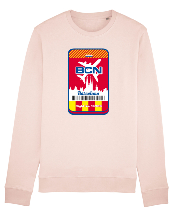 Barcelona airport tag Candy Pink