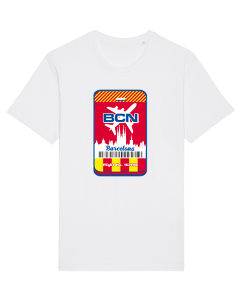 Barcelona airport tag White