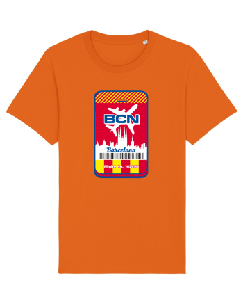Barcelona airport tag Bright Orange