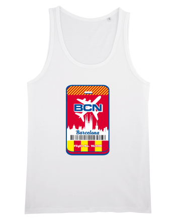 Barcelona airport tag White
