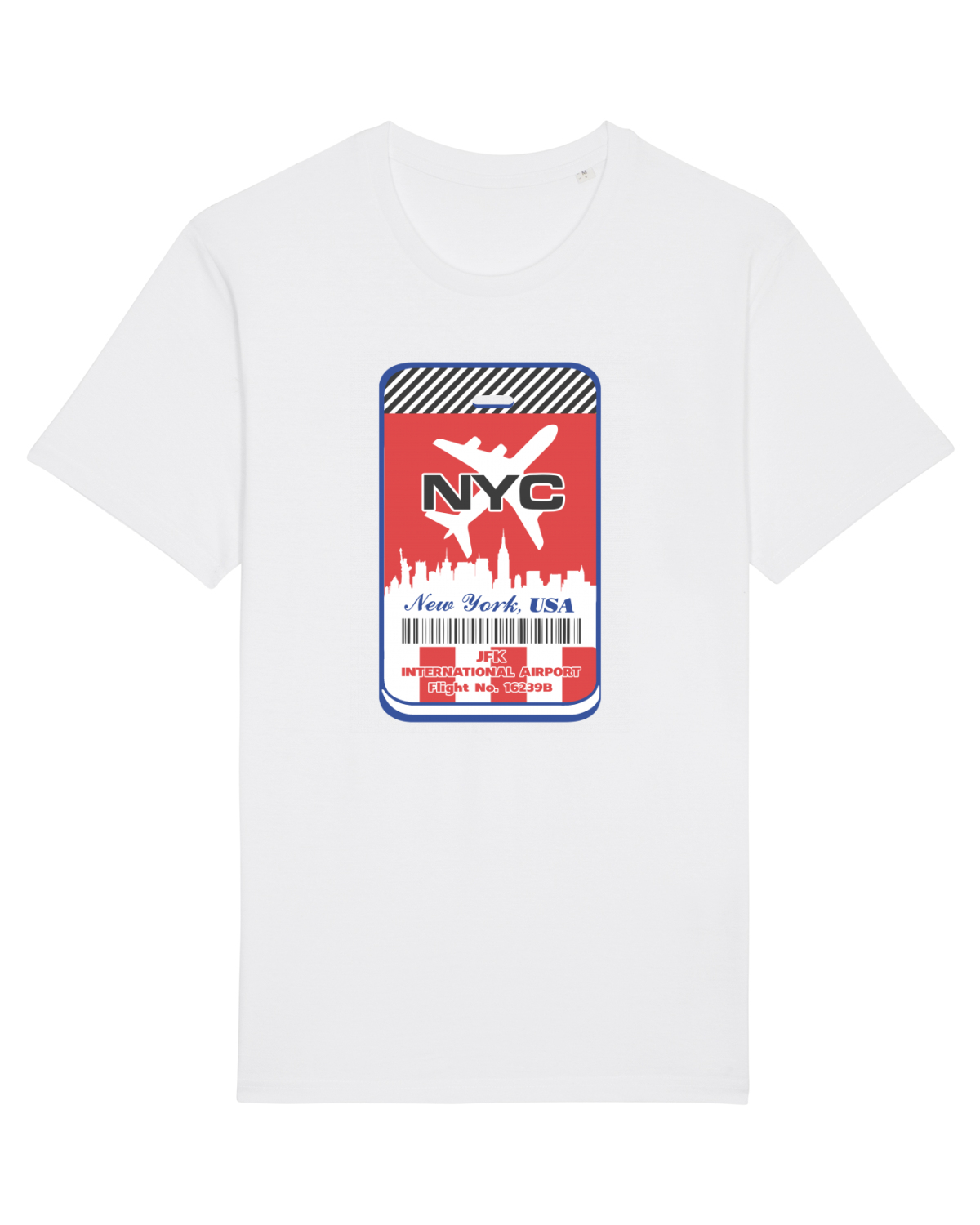 Tricou mânecă scurtă Unisex Rocker White