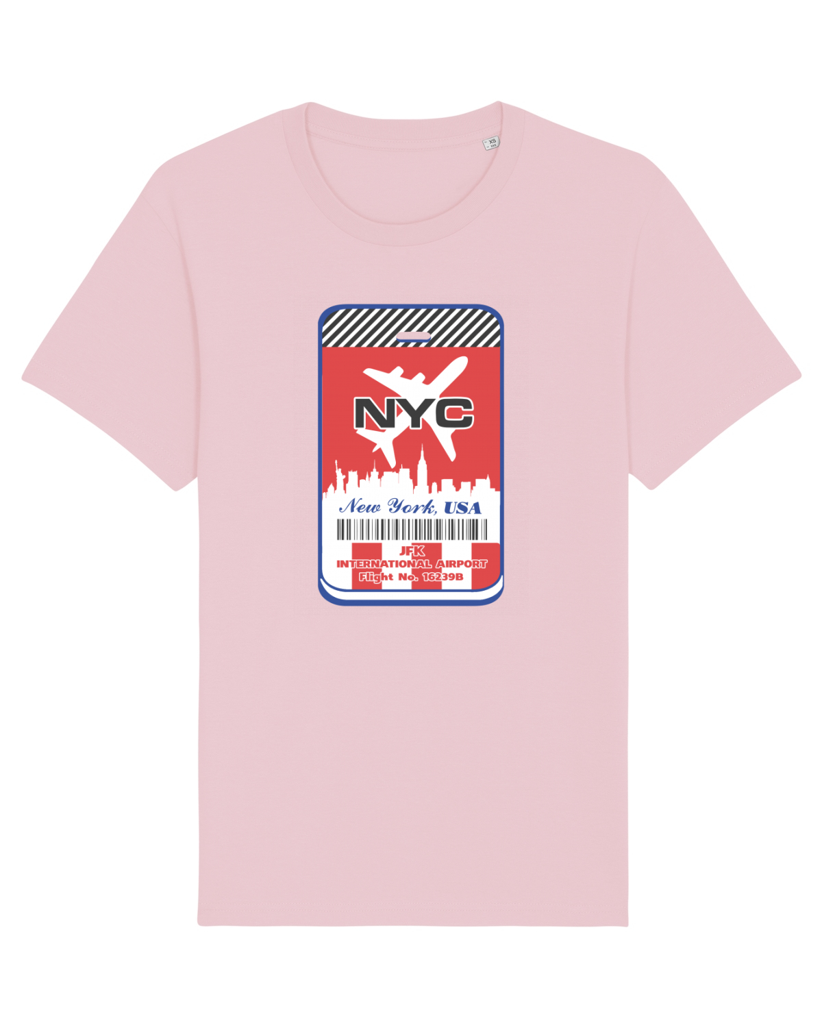 Tricou mânecă scurtă Unisex Rocker Cotton Pink