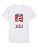 NYC TAG Tricou mânecă scurtă guler larg Bărbat Skater
