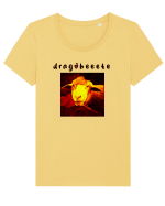 dragobeeete Tricou mânecă scurtă guler larg fitted Damă Expresser