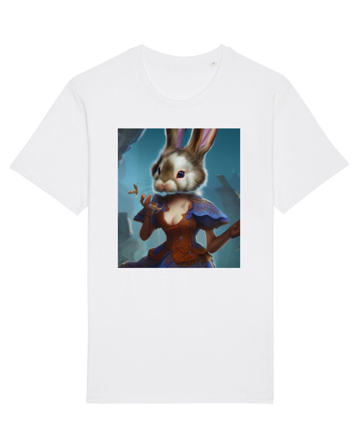 Tricou mânecă scurtă Unisex Rocker White