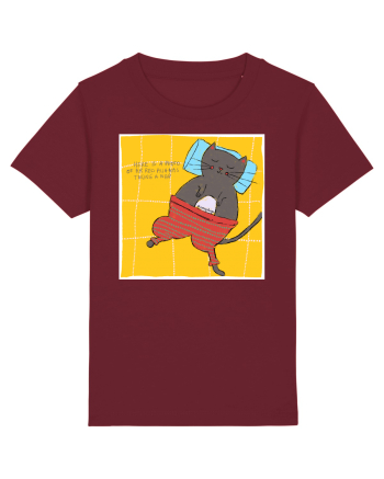 photo if cat sleeping Burgundy