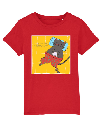 photo if cat sleeping Red