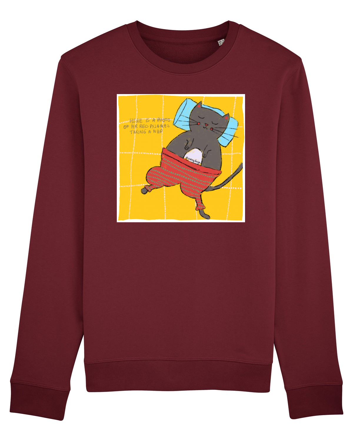 Bluză mânecă lungă Unisex Rise Burgundy