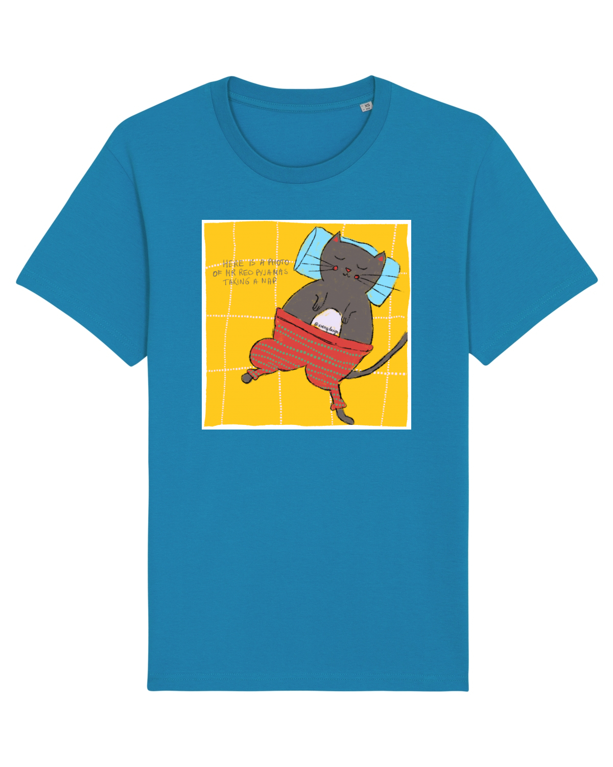 Tricou mânecă scurtă Unisex Rocker Azur