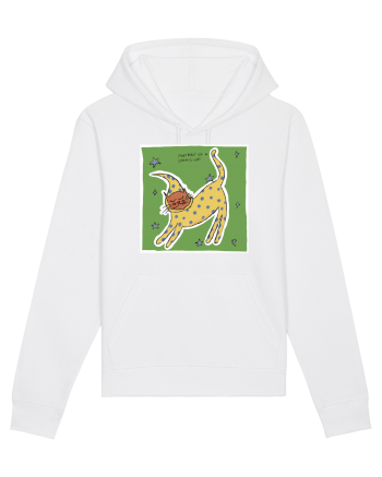 portrait of a cosmic cat White