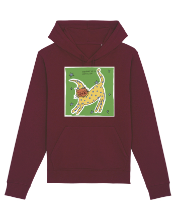 portrait of a cosmic cat Burgundy