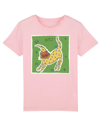 portrait of a cosmic cat Cotton Pink