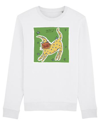 portrait of a cosmic cat White