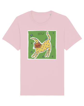portrait of a cosmic cat Cotton Pink