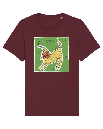 portrait of a cosmic cat Burgundy