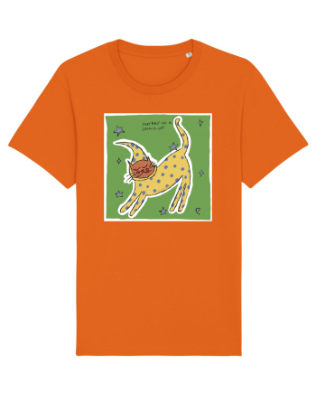 portrait of a cosmic cat Bright Orange