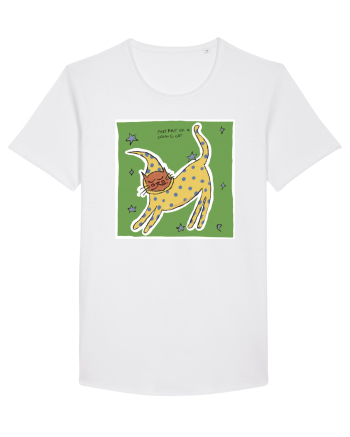portrait of a cosmic cat White