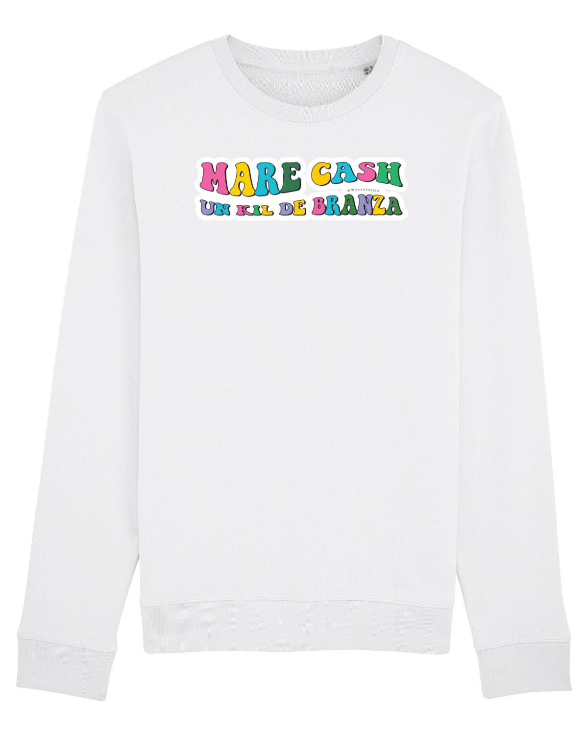 Bluză mânecă lungă Unisex Rise White