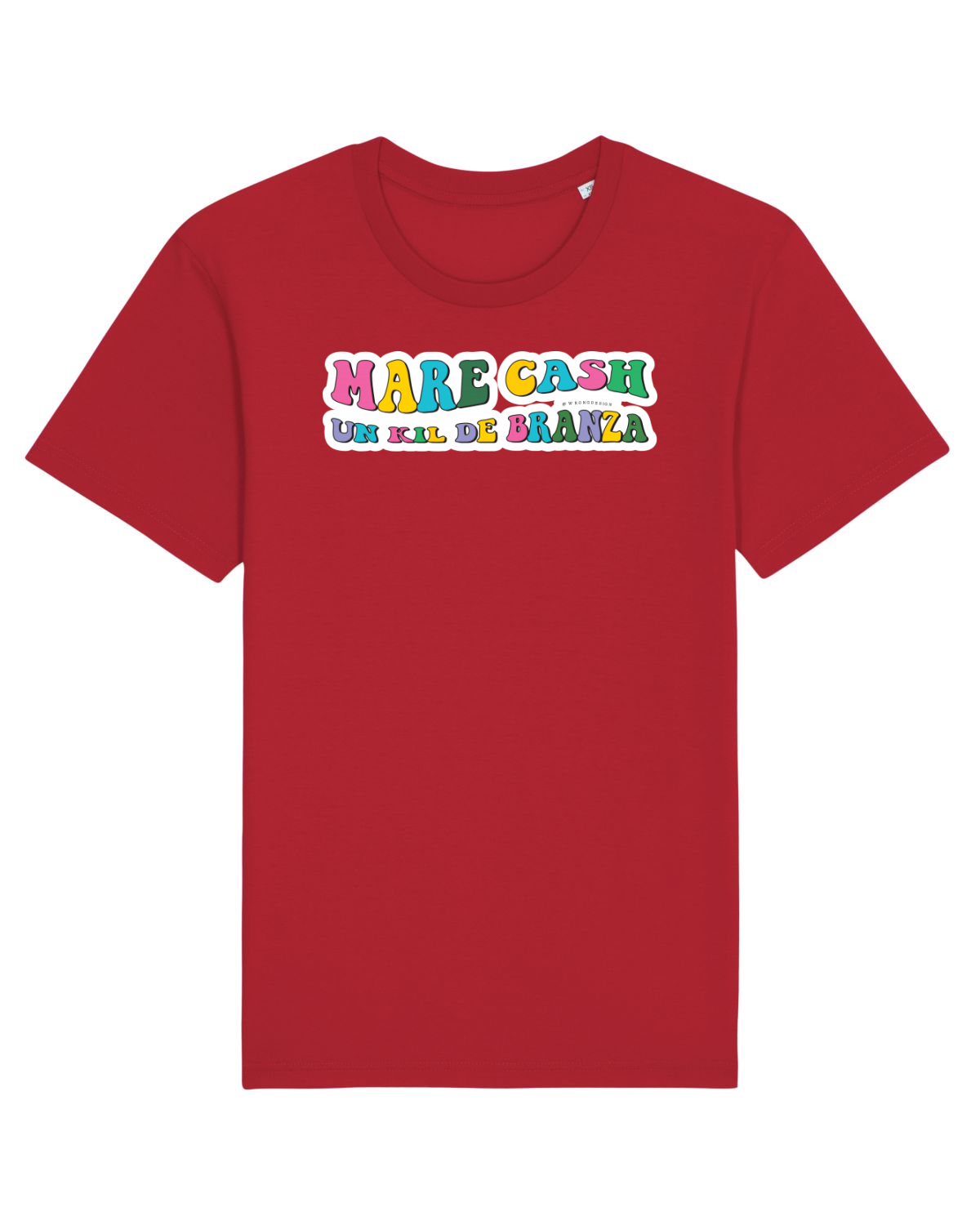 Tricou mânecă scurtă Unisex Rocker Red