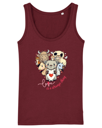Love is a strange thing Burgundy
